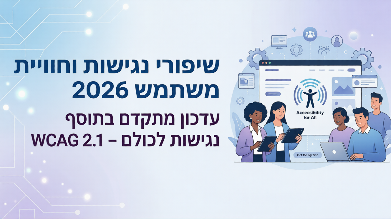 שיפורי נגישות וחוויית משתמש בתוסף נגישות - מרץ 2026